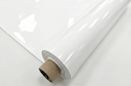 Lackfolie Premium 65cm für Biertische, 30m oder 15m Rollen, Hochglanz, Farbe: 303 weiß